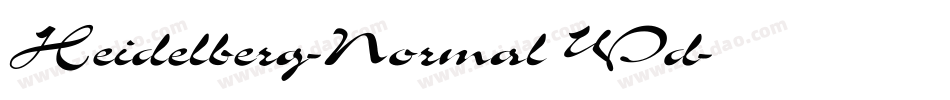 Heidelberg-Normal Wd字体转换